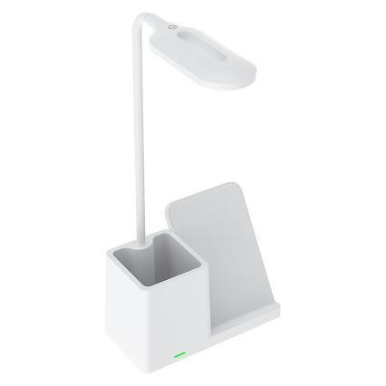 Rabalux - LED Димируема настолна лампа с безжично зареждане QI LED/4W/5V 3000/4000/6500K бял