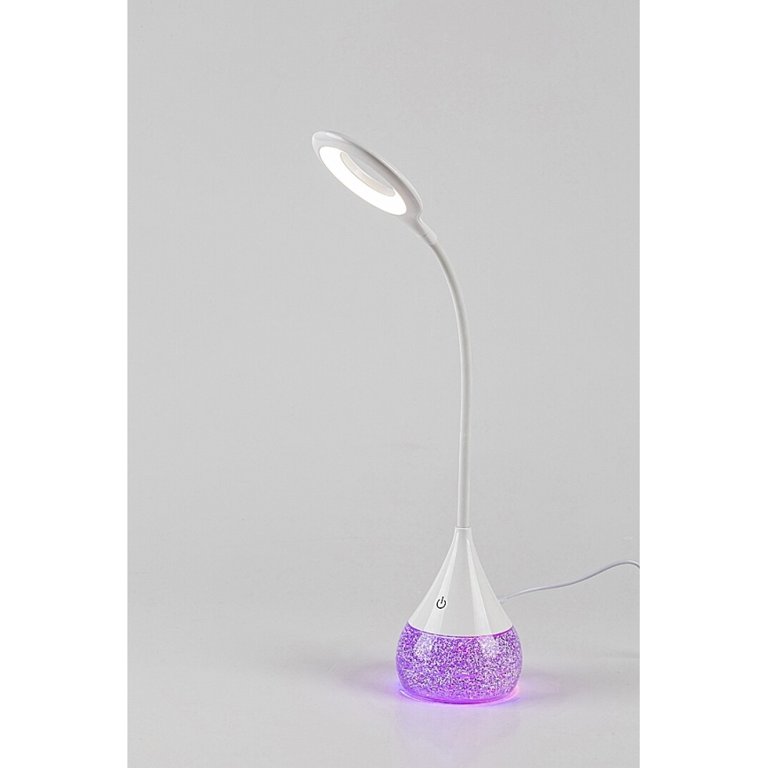 Rabalux - LED RGB Димируема настолна лампа LED/4W/230V бял