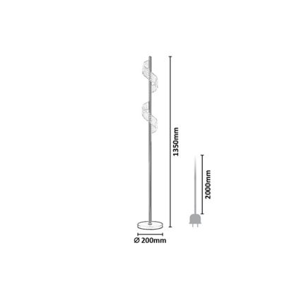 Rabalux - димируема сензорна подова лампа LED/12W/230V 3000K