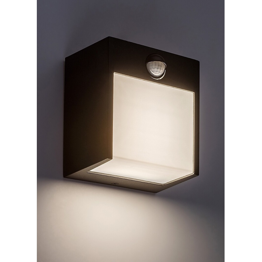 Rabalux -LED Екстериорен аплик със сензор LED/12W/230V IP54