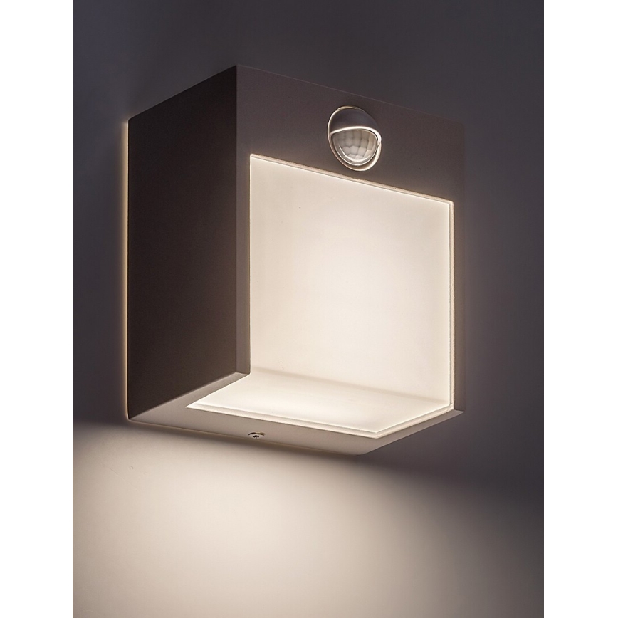Rabalux - LED Екстериорен аплик със сензор LED/12W/230V IP44