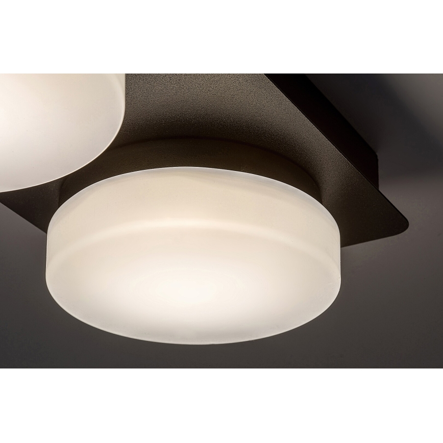 Rabalux - LED Плафон за баня 2xLED/5,5W/230V IP44 черен