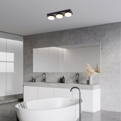 Rabalux - LED Плафон за баня 3xLED/6W/230V IP44 черен