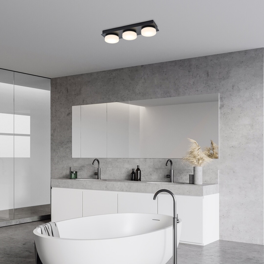 Rabalux - LED Плафон за баня 3xLED/6W/230V IP44 черен