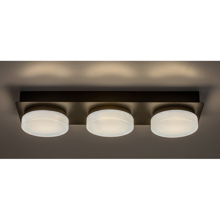 Rabalux - LED Плафон за баня 3xLED/6W/230V IP44 черен