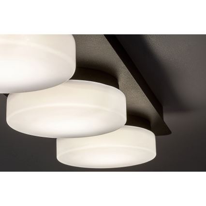 Rabalux - LED Плафон за баня 3xLED/6W/230V IP44 черен