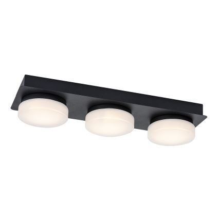 Rabalux - LED Плафон за баня 3xLED/6W/230V IP44 черен