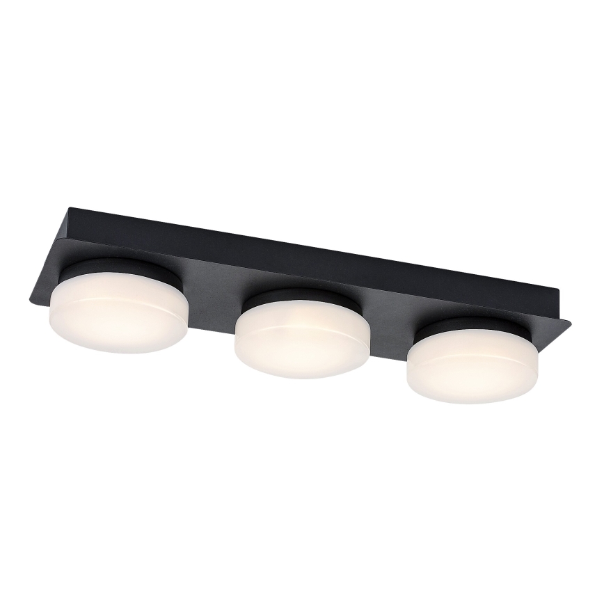 Rabalux - LED Плафон за баня 3xLED/6W/230V IP44 черен