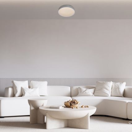 Rabalux - LED Плафониера LED/18W/230V IP44 4000K сребрист Ø 28 см