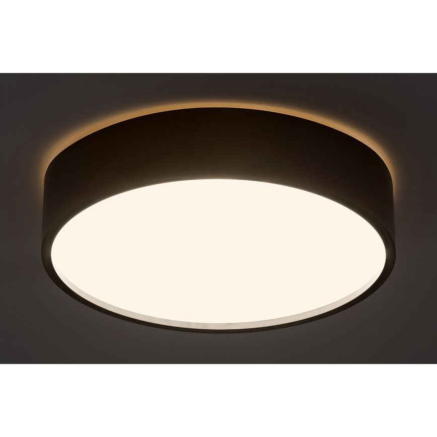 Rabalux - LED Плафониера с сензор LED/19W/230V IP44 4000K Ø 28,5 см черен