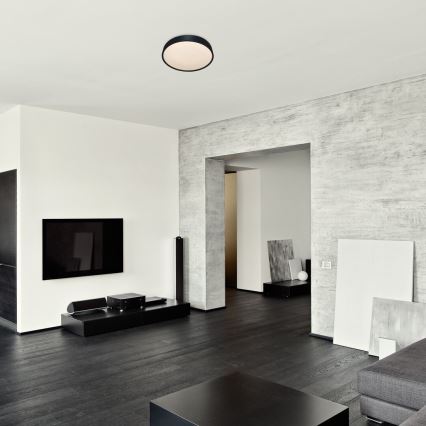 Rabalux - LED таванно осветително тяло със сензор LED/19W/230V IP44 4000K диаметър 28,5 см черно