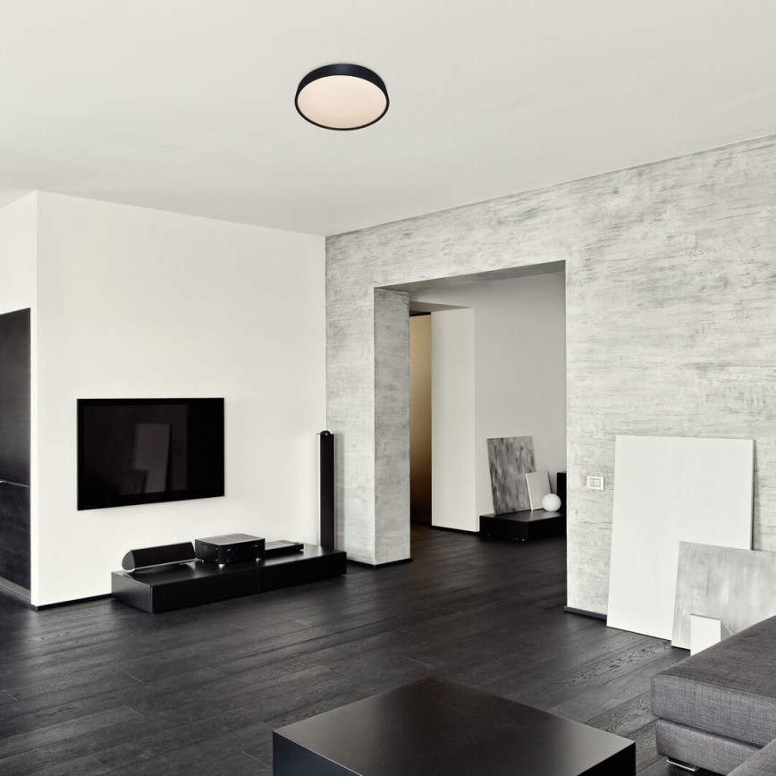 Rabalux - LED таванно осветително тяло със сензор LED/19W/230V IP44 4000K диаметър 28,5 см черно