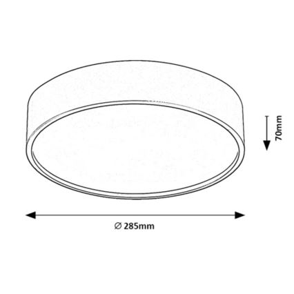 Rabalux - LED Плафон със сензор LED/19W/230V IP44 4000K Ø 28,5 см бял