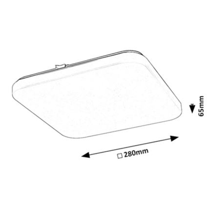 Rabalux - LED Плафон със сензор LED/12W/230V 4000K 28x28см