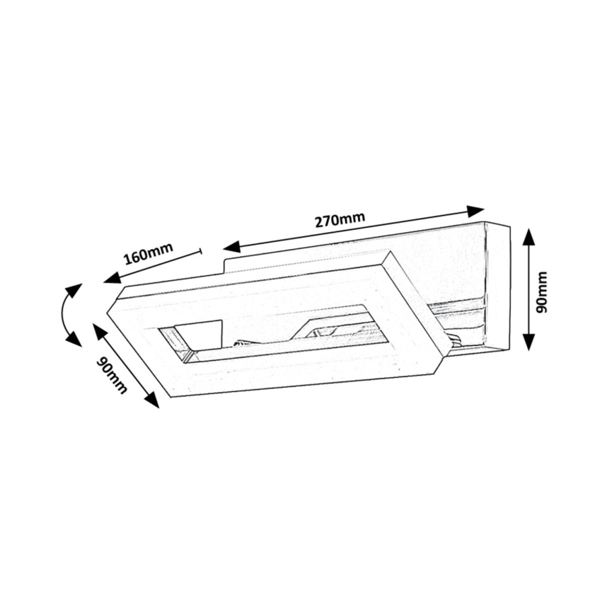 Rabalux - LED Аплик за баня LED/15W/230V 4000K IP44
