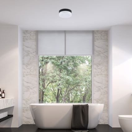 Rabalux - LED Плафон за баня LED/15W/230V IP44 4000K Ø 23 cm черен