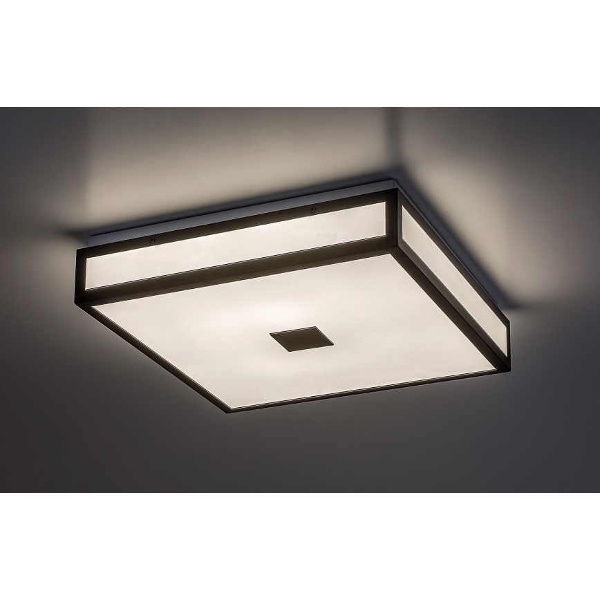 Rabalux - LED Плафон за баня LED/24W/230V IP44 4000K 40x40 cm черен