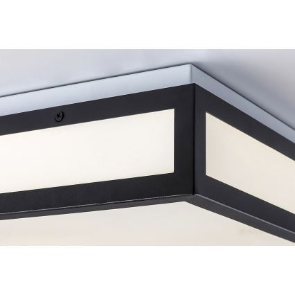 Rabalux - LED Плафон за баня LED/24W/230V IP44 4000K 40x40 cm черен