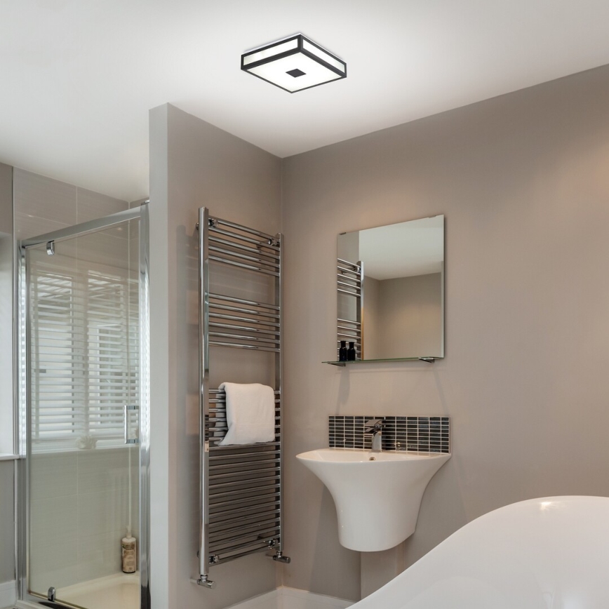 Rabalux - LED Плафон за баня LED/24W/230V IP44 4000K 40x40 cm черен