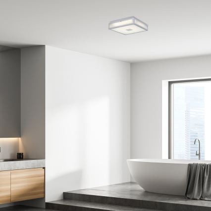 Rabalux - LED Плафон за баня LED/24W/230V IP44 4000K 40x40 cm бял