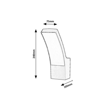 Rabalux - LED Екстериорен аплик LED/12W/230V IP44