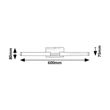 Rabalux - LED Аплик за баня LED/8W/230V 4000K IP44