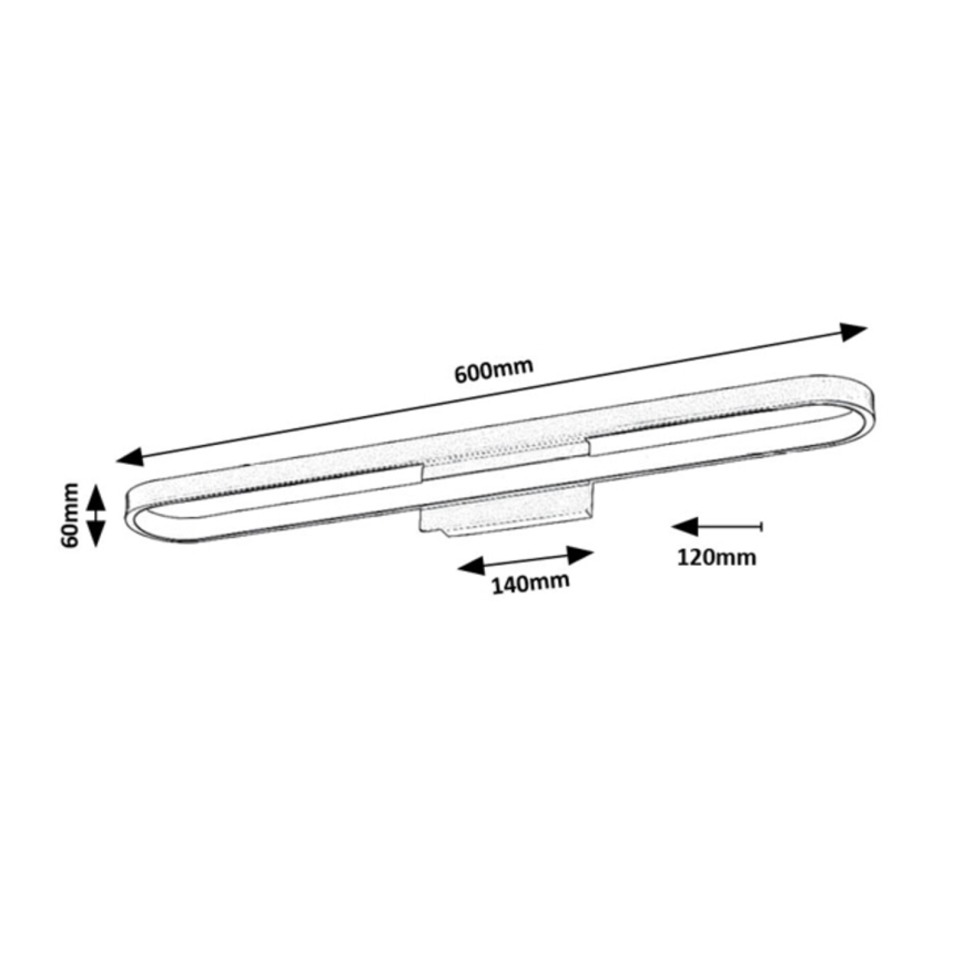 Rabalux - LED осветление за огледало за баня LED/18W/230V IP44 60 см