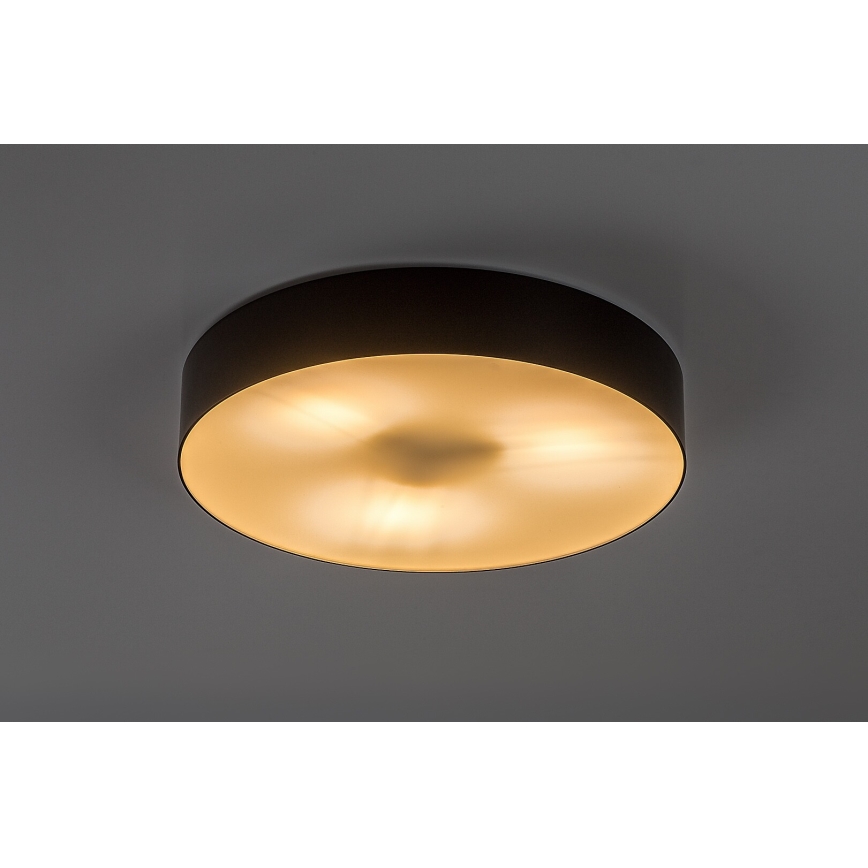 Rabalux - Външно таванно осветително тяло 3xE27/9W/230V Ø 39 cm IP43 черно