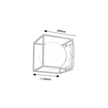 Rabalux - Външно стенно осветително тяло 1xE14/15W/230V IP44 черно