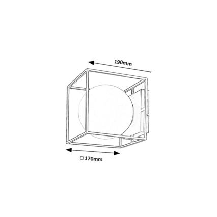 Rabalux - Външен стенен аплик 1xE14/15W/230V IP44, златен