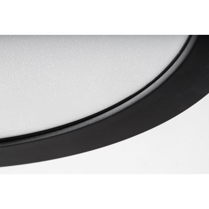 Rabalux - LED таванно осветително тяло за баня, 24W/230V, Ø 22 см, IP44, черно