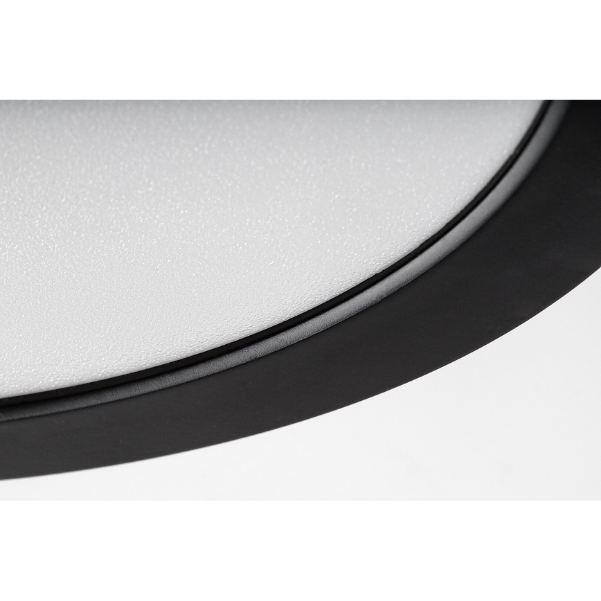 Rabalux - LED таванно осветително тяло за баня, 24W/230V, Ø 22 см, IP44, черно