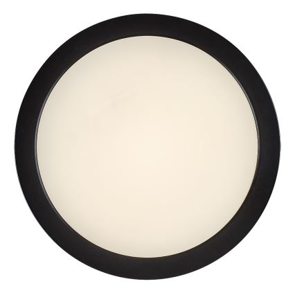 Rabalux - LED таванно осветително тяло за баня, 24W/230V, Ø 22 см, IP44, черно