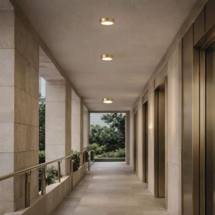 Rabalux - LED таванно осветително тяло за баня LED/7W/230V Ø 12 см IP44 златно