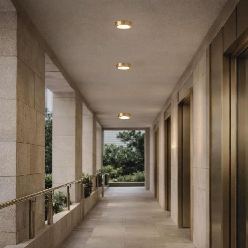 Rabalux - LED таванно осветително тяло за баня LED/7W/230V Ø 12 см IP44 златно