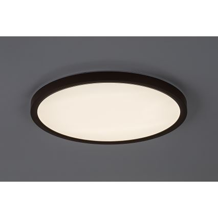 Rabalux - LED таванно осветително тяло за баня LED/24W/230V 3000/4000/6000K Ø 40 см IP44 кафяво