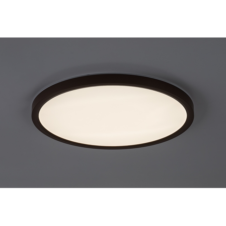 Rabalux - LED таванно осветително тяло за баня LED/24W/230V 3000/4000/6000K Ø 40 см IP44 кафяво