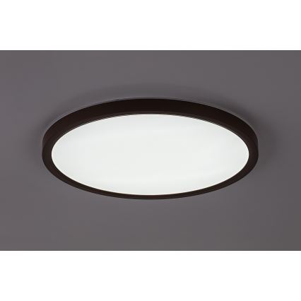 Rabalux - LED таванно осветително тяло за баня LED/24W/230V 3000/4000/6000K Ø 40 см IP44 кафяво