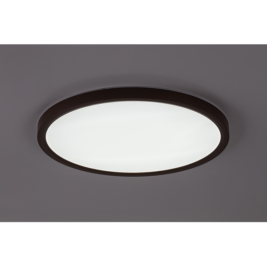 Rabalux - LED таванно осветително тяло за баня LED/24W/230V 3000/4000/6000K Ø 40 см IP44 кафяво