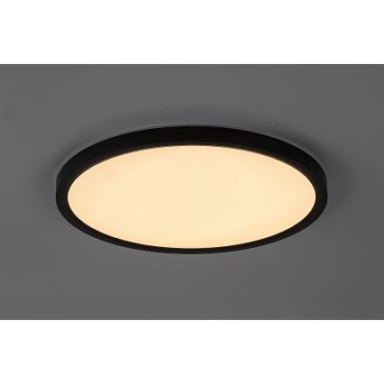 Rabalux - LED таванно осветително тяло за баня LED/24W/230V 3000/4000/6000K pr. 40 cm IP44 черно