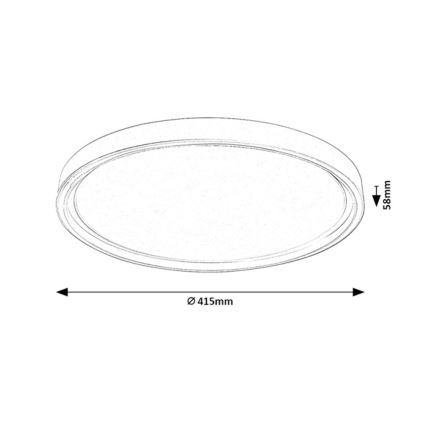 Rabalux - Димируема LED таванна лампа LED/31W/230V IP40 3000-6500K Ø 41,5 см + дистанционно управление
