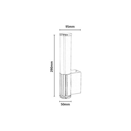 Rabalux - LED стенен аплик за баня LED/6W/230V IP44 лъскав хром