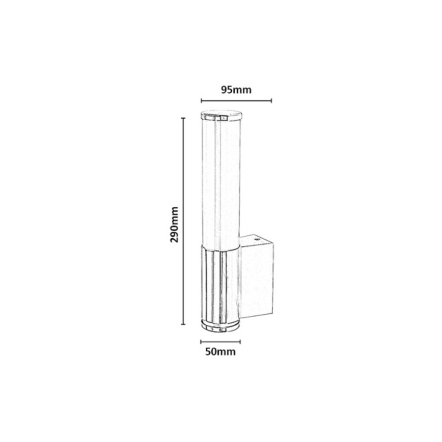 Rabalux - LED стенен аплик за баня LED/6W/230V IP44 лъскав хром