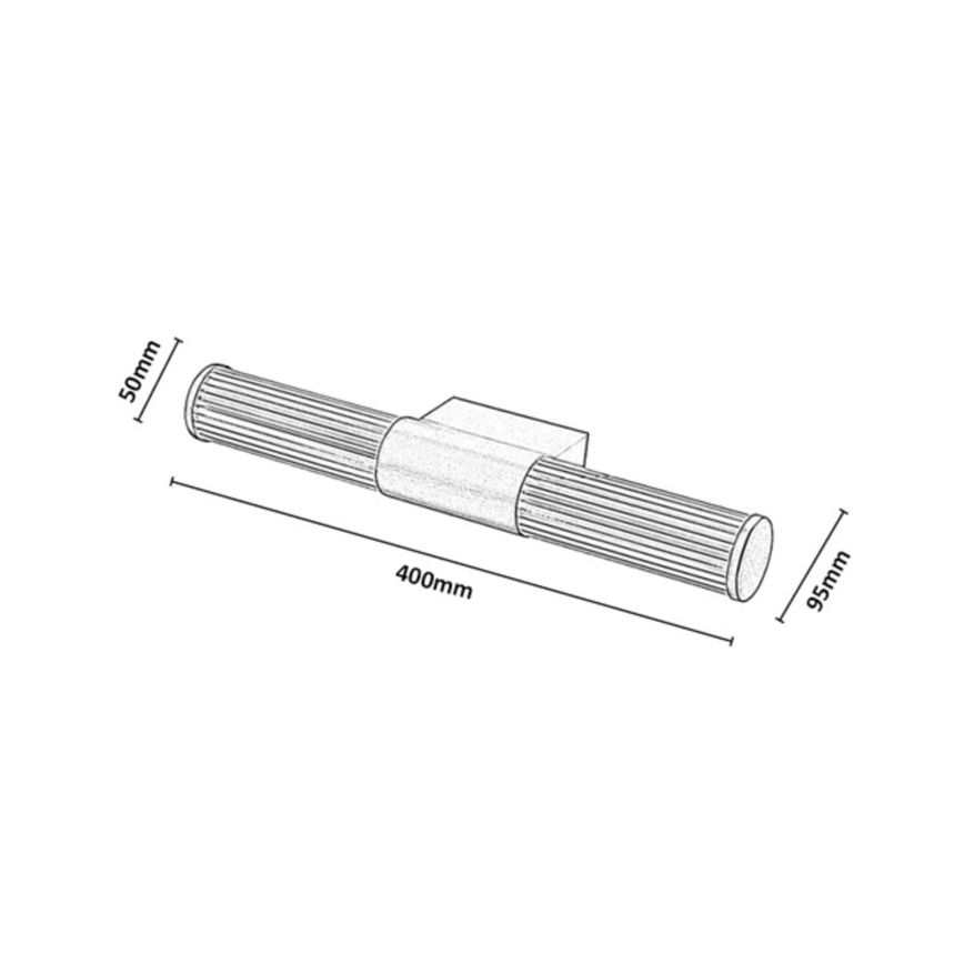 Rabalux - LED осветление за огледало за баня LED/8W/230V IP44 40 cm златно
