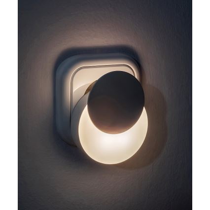 Rabalux - LED Нощна лампа за контакт със сензор за здрач LED/0,3W/230V 3000K