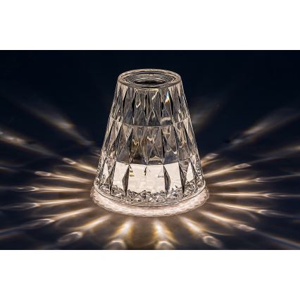 Rabalux - LED RGB Димируема акумулаторна настолна лампа LED/2W/5V 3000K