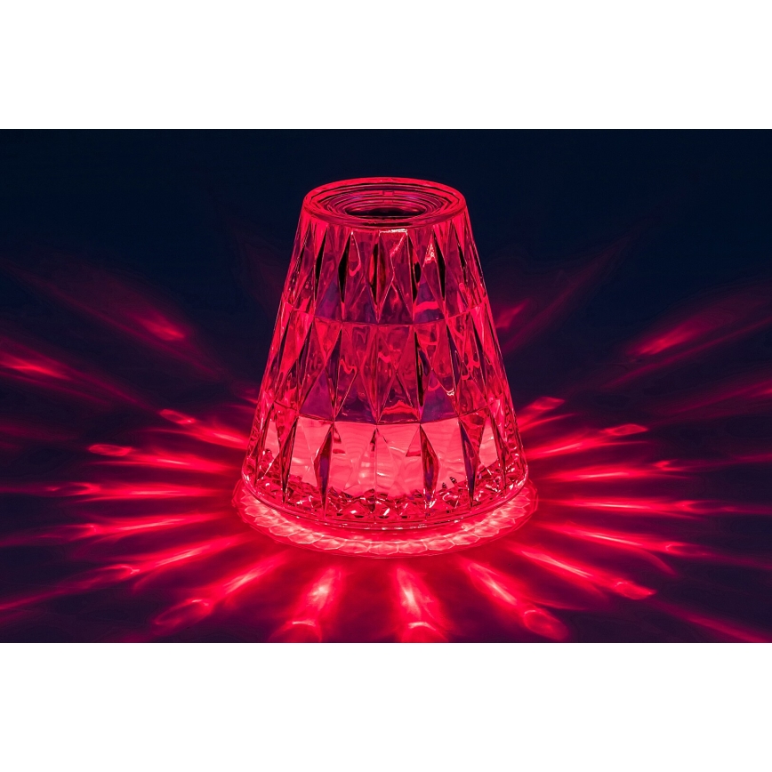 Rabalux - LED RGB Димируема акумулаторна настолна лампа LED/2W/5V 3000K