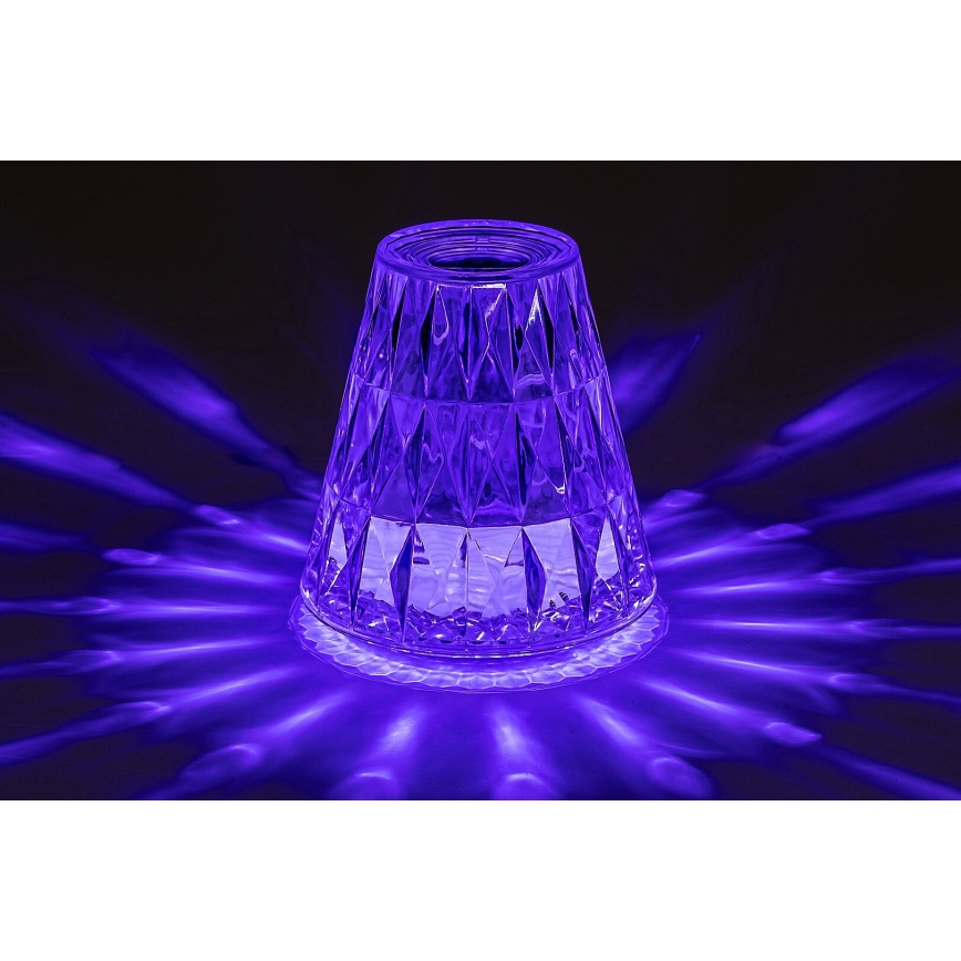 Rabalux - LED RGB Димируема акумулаторна настолна лампа LED/2W/5V 3000K