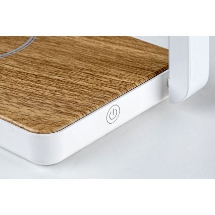 Rabalux - LED Димируема настолна лампа с безжично зарядно устройство LED/4W/5V 3000K