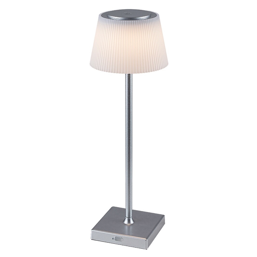 Rabalux - LED регулируема презареждаема настолна лампа LED/4W/3,7V 1800 mAh 3000-5000K IP44 сребриста
